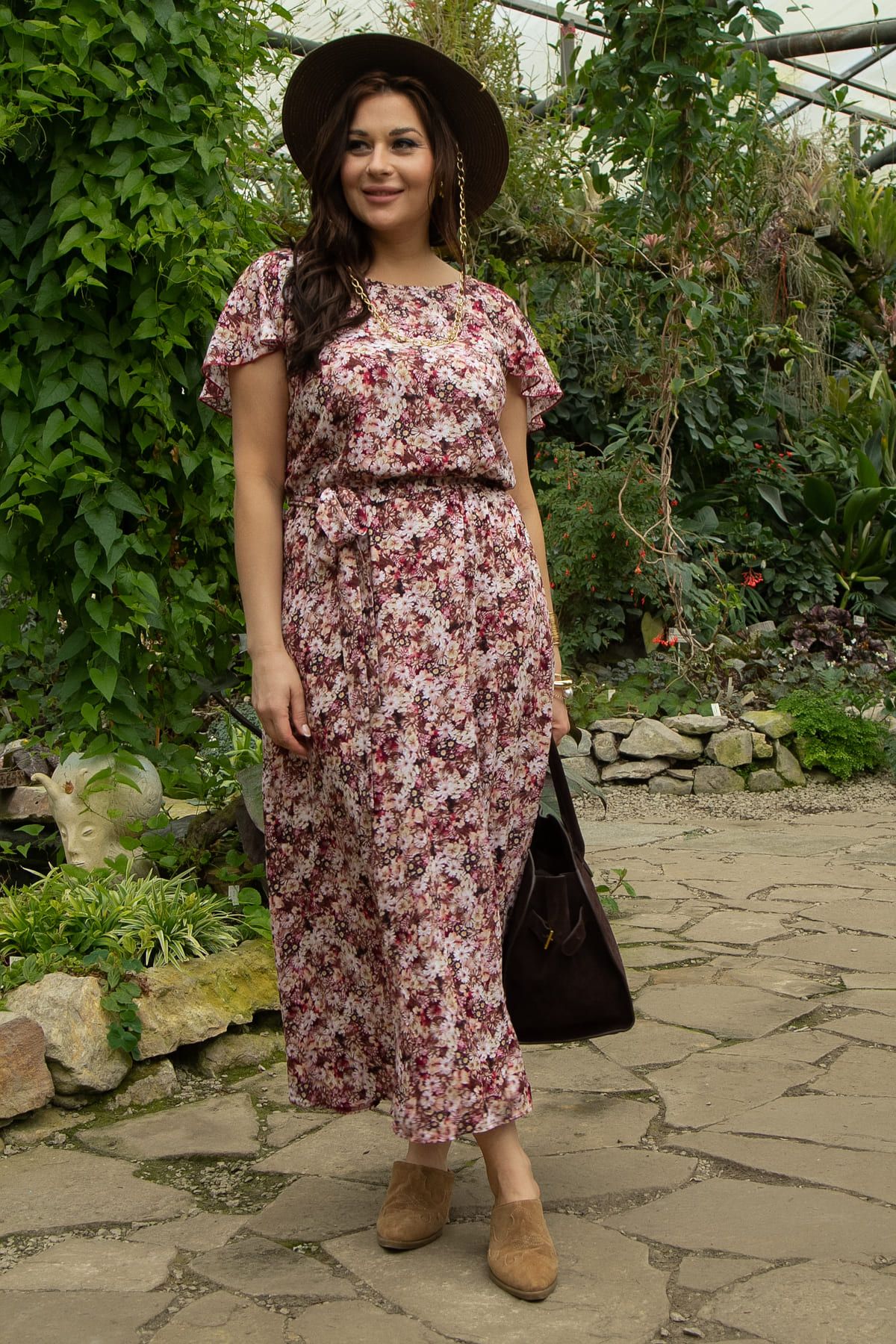 Платье Жара (бордовое) П13415-16М