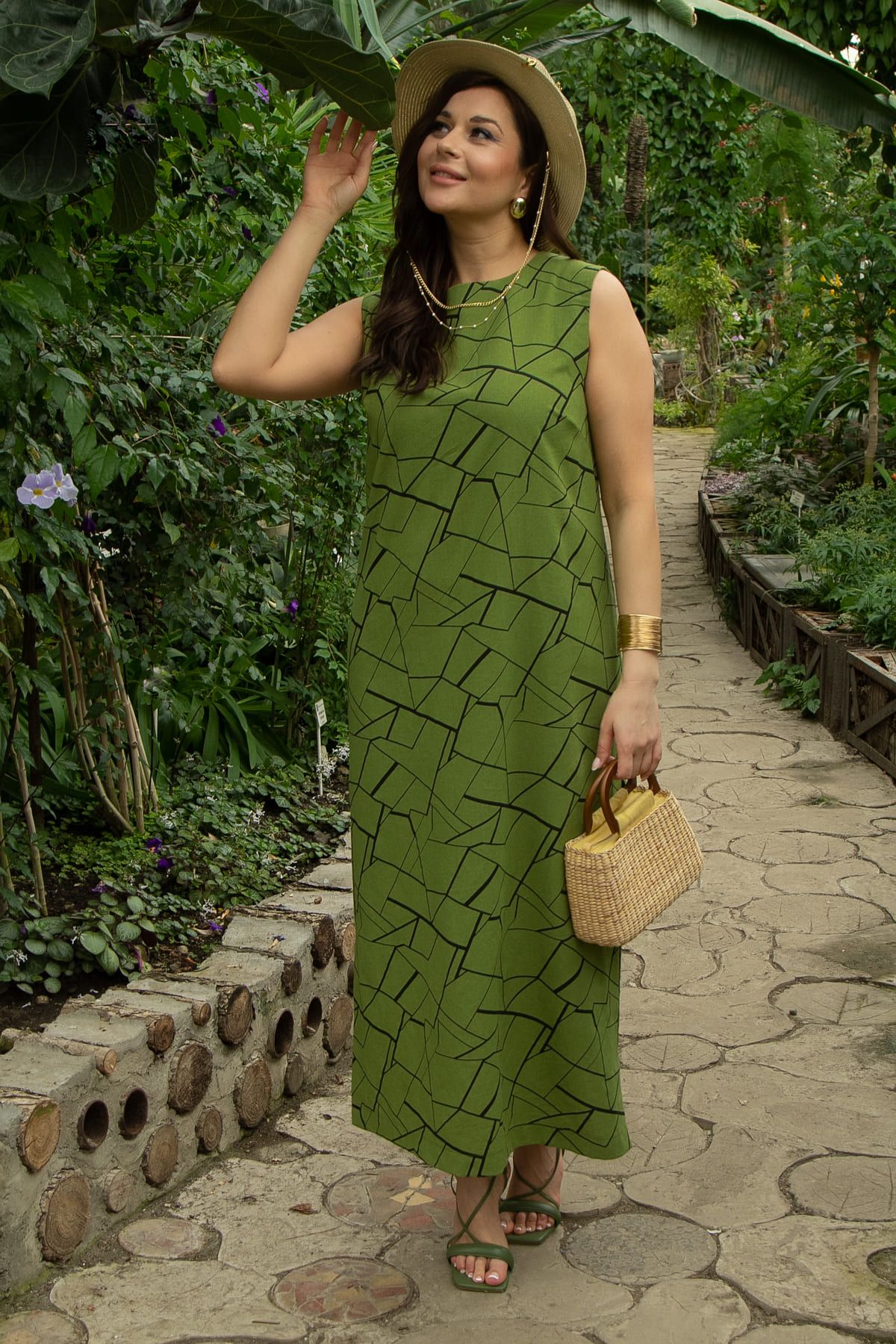 Платье Дария (лайм) П13480-1М