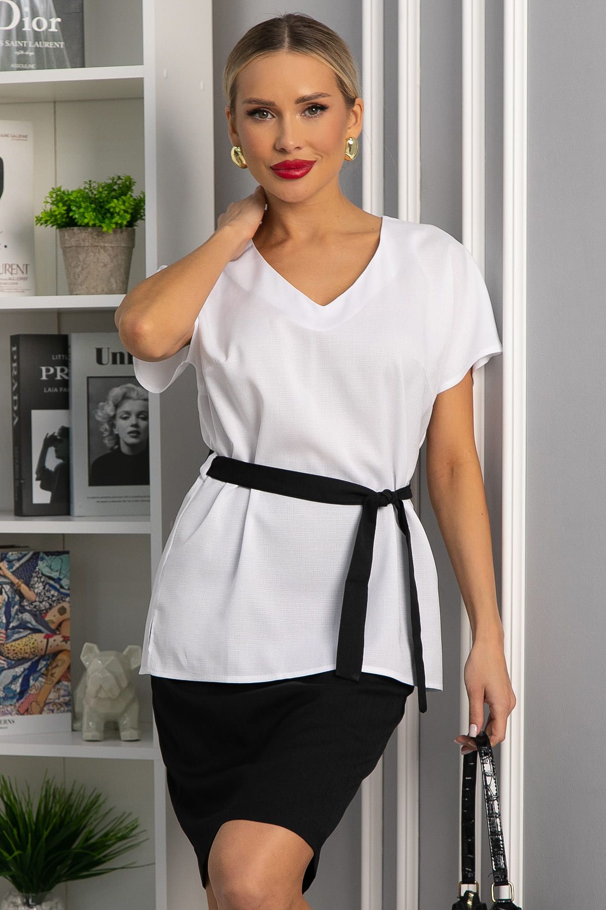 Костюм Лэдис (бело-черный) К14102-14М