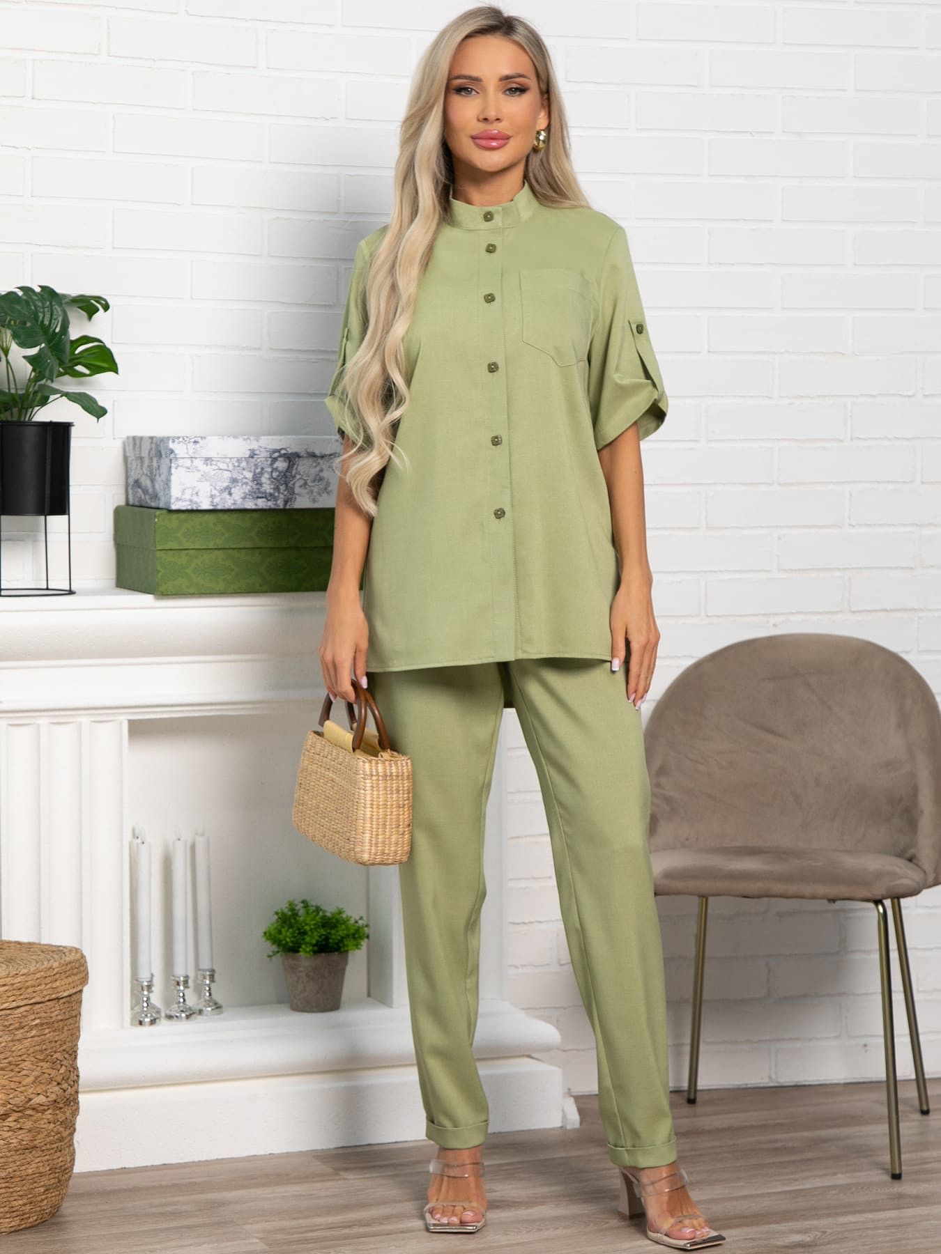 Костюм Твой каприз (оливка) К15448-3М