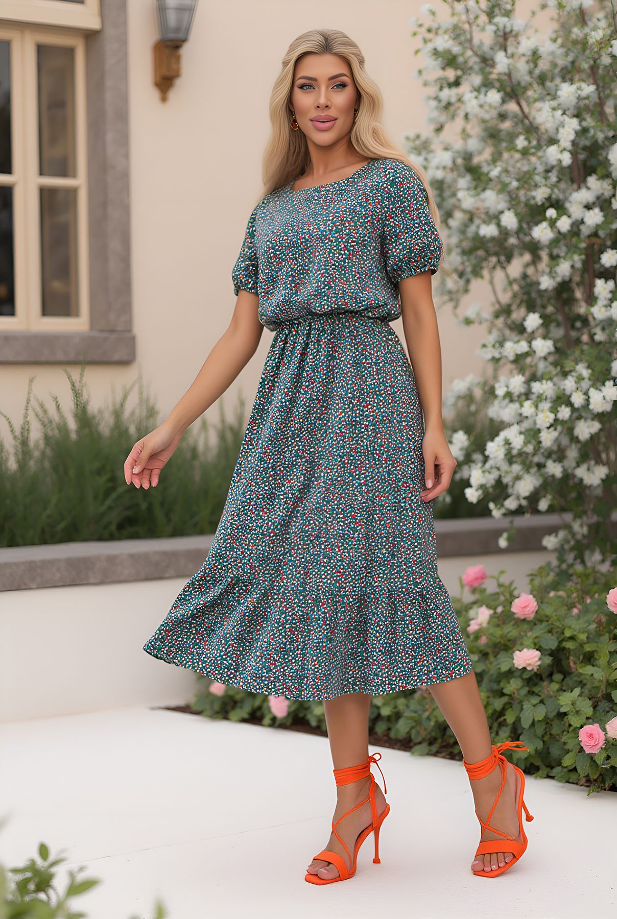 Платье Мирэль (зеленое) П13858-35М