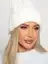 Шапка двухслойная Зимние деньки (молочная) Ш24-4М