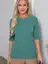 Блуза трикотажная Лиза (зеленая) Б14367-48М