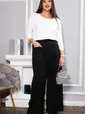 Брюки палаццо Креатив (черные) Б14636-24М