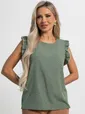 Блуза Карлотта (зеленая) Б15402-50М
