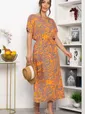 Платье Вистерия (оранжевое) П13947-5М