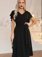 Платье вечернее Мелодия любви (черное) П14494-4М