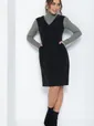 Платье Кембридж (черное) П12078