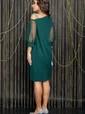 Платье Коктейльная вечеринка (зеленое) П11921