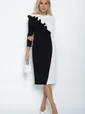 Платье Эванесса (черно-белое) П12747-35М