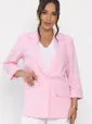 Пиджак льняной Мэрлин (розовый) Б15430-7М