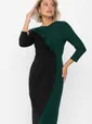 Платье Эванесса (черно-зеленое) П12749-35М
