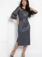 Платье Ночной мотылек (графит) П12750-18М