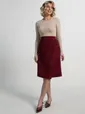 Юбка вельветовая Эрис (бургунди) Ю15193-25М