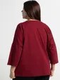 Блуза Ромашка (бордовая) Б15383-24М