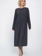 Платье из вельвета Андреа (графит) П14801-25М