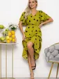 Платье Летнее настроение (лайм) П15468-7М