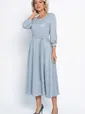 Платье трикотажное Ирина НЬЮ (голубой меланж) П15027-9М
