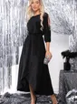 Платье Танго вдвоем (черный люрекс) П12140