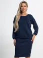Костюм с юбкой Совершенство форм (синий) К15118-10М