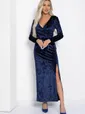 Платье Ночное сияние (темно-синее) П11933