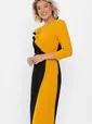 Платье Эванесса (черно-желтое) П12748-35М