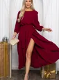 Платье Танго вдвоем (бордовое) П11824