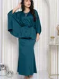 Костюм с юбкой Альсия (изумрудный) К14392-5М