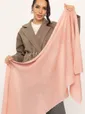 Вязаный палантин (пудра) ВП04-1М