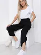 Брюки бохо (черные) Б8566