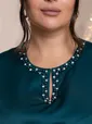 Костюм с юбкой Альсия (изумрудный) К14392-5М