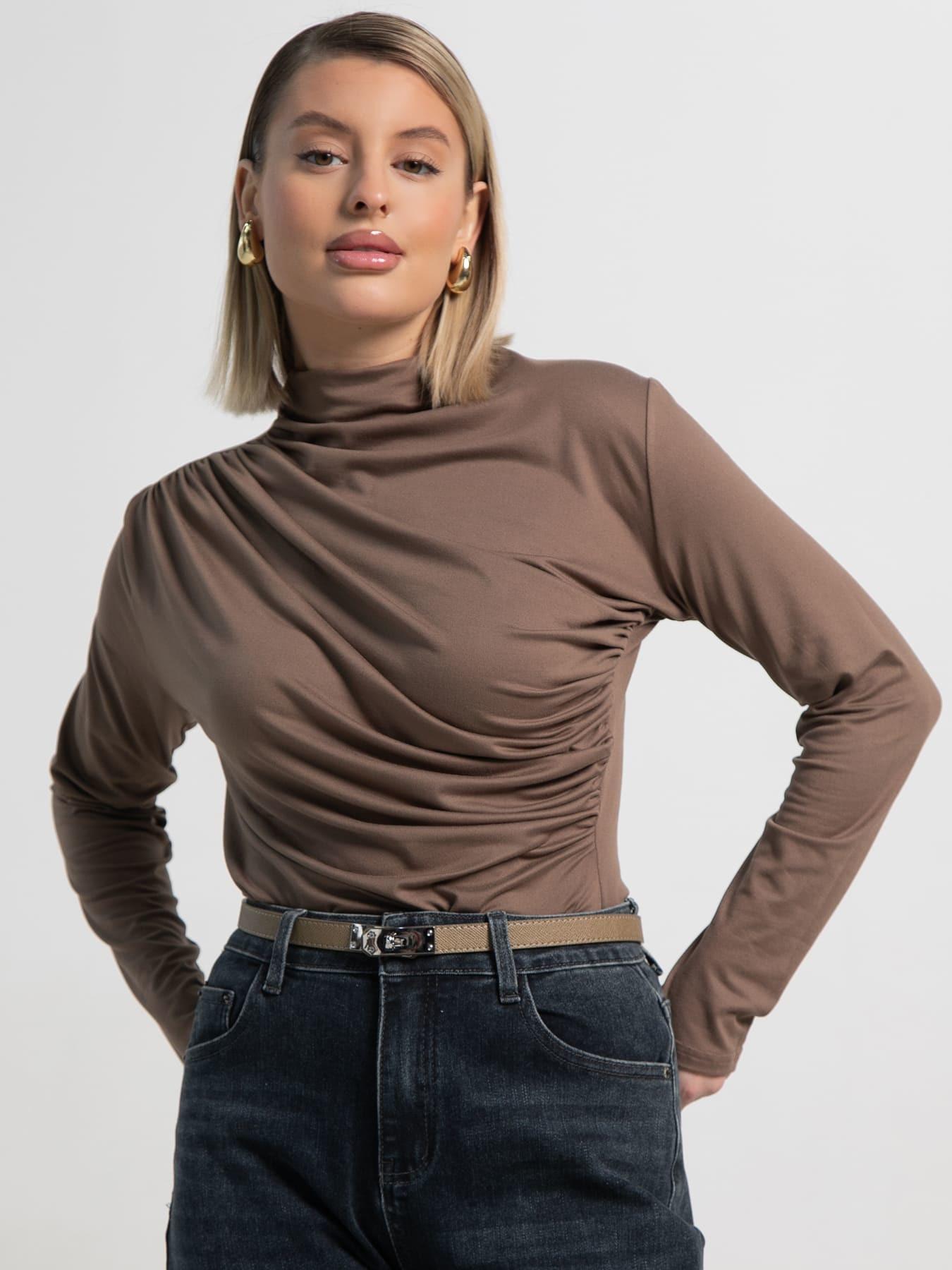 Лонгслив Тайна сердца (коричневый) Б15510-7М