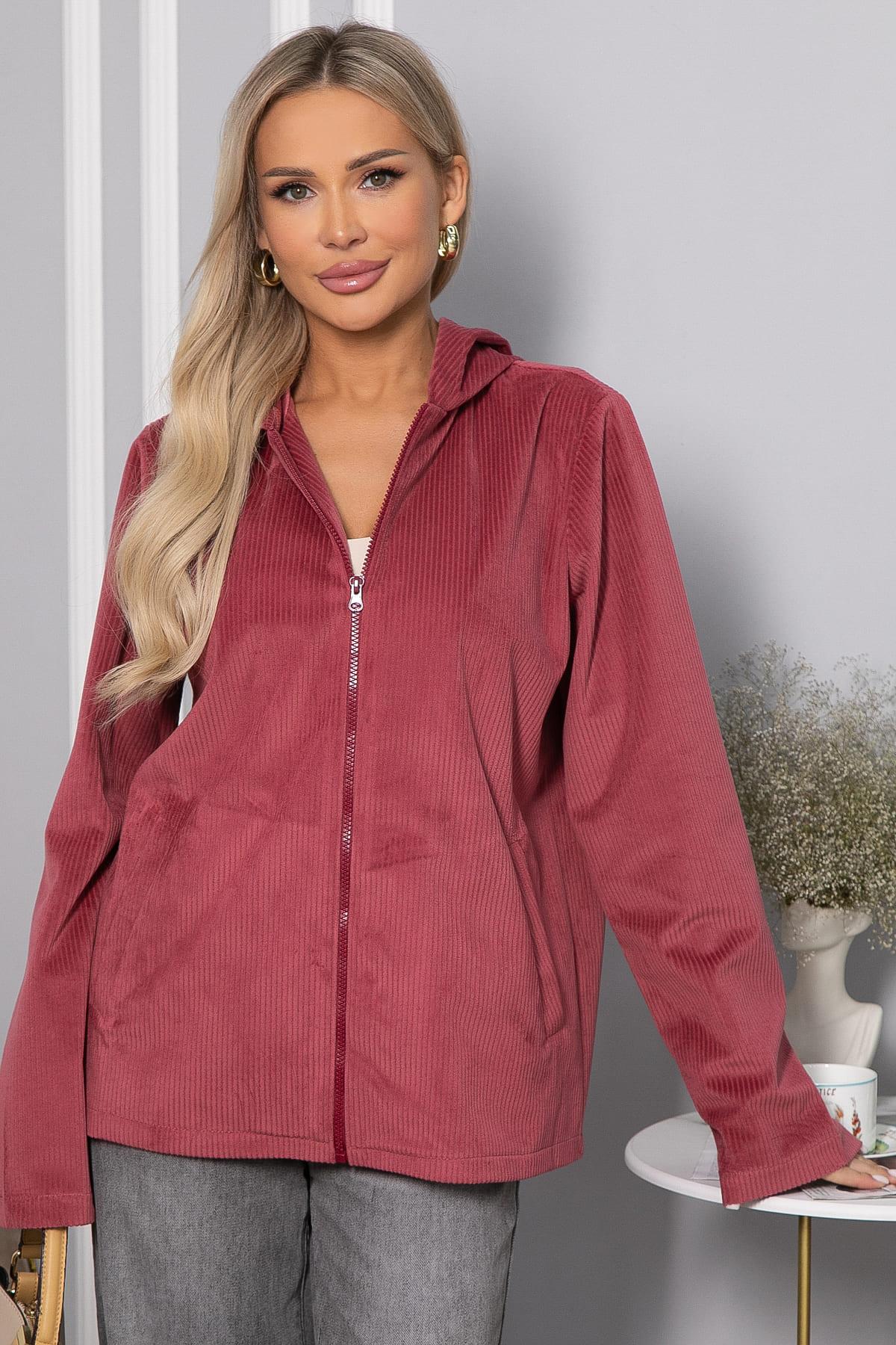 Толстовка из вельвета Нимара (чайная роза) Б14413-25М