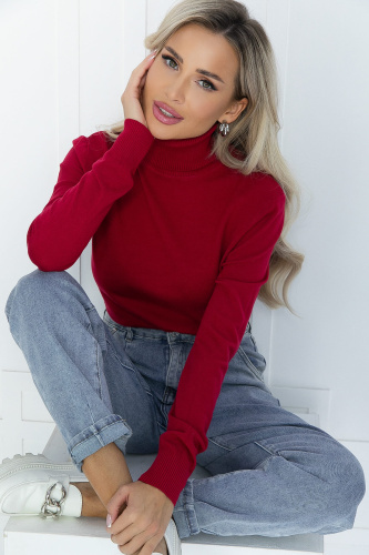 Водолазка Зимняя история (красная) Б14521-20М