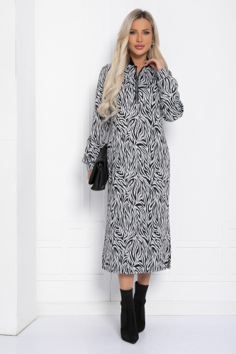 Платье Белые ночи (черно-белое) П12305-19