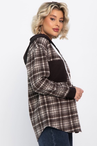 Рубашка Больше чем стиль (коричневая) Б14735-50М