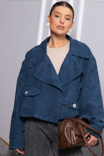 Жакет укороченный Динара (синий) Б14325-39М