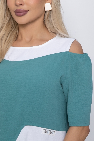 Костюм Аурика (белый/олива) К10672