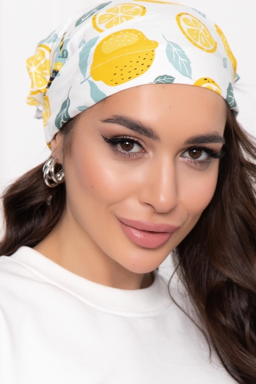 Косынка на резинке (лимончики) КР7