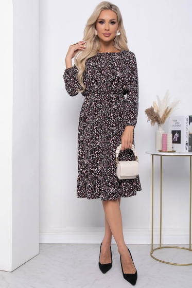 Платье "Лисбет" П7339 (черное)