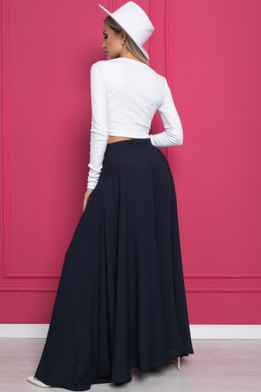 Брюки "Камелия" (темно-синие) Б8869