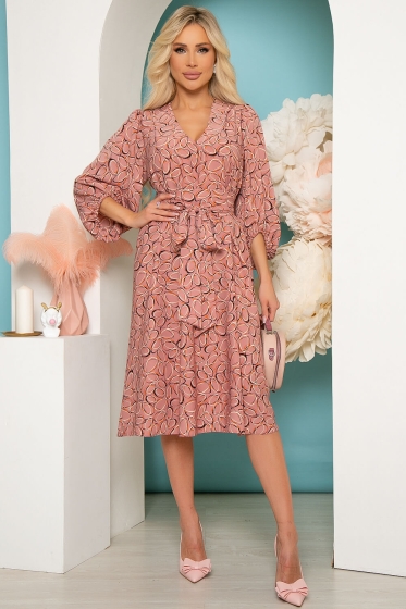 Платье "Нимфа" (пыльная роза) П3842
