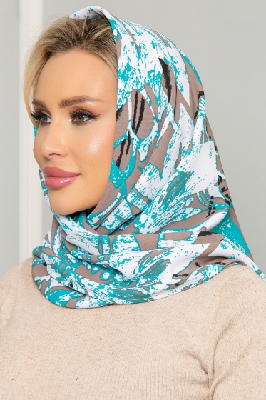 Косынка с подворотом (мятное какао) КП07