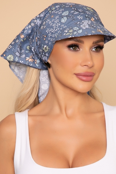 Косынка с козырьком (поляна, деним) КК42