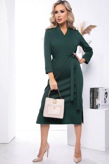 Платье "Удачный образ" (изумруд) П7588