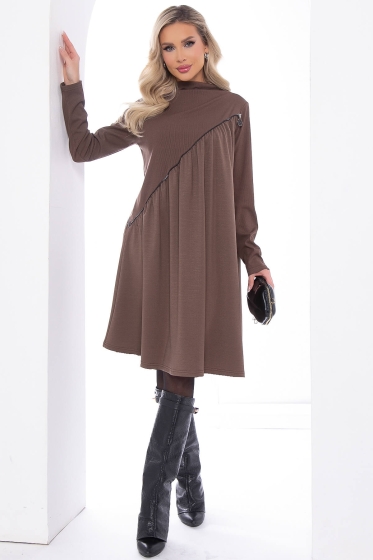 Платье "Мару" (кофе) П9010