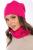 Комплект шапка и снуд (фуксия) ШС16