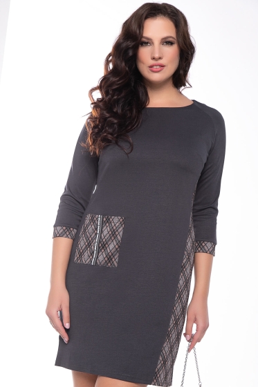 Платье "Шанталь" (грей) П5046