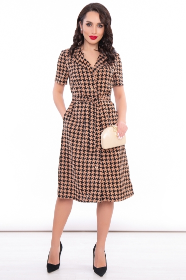 Платье-халат "Эстер" (какао) П3148