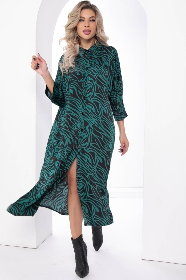 Платье "Сьюзан" (абстракция/грин) НЬЮ П8035